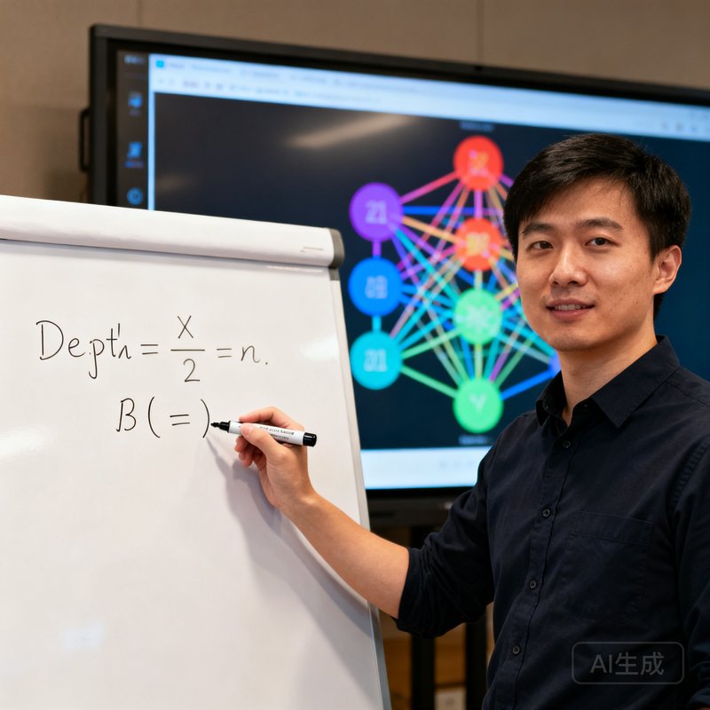 张铭宇，华体会AI算法负责人，在白板前用马克笔推导深度学习模型公式，身后屏幕上显示神经网络结构图。